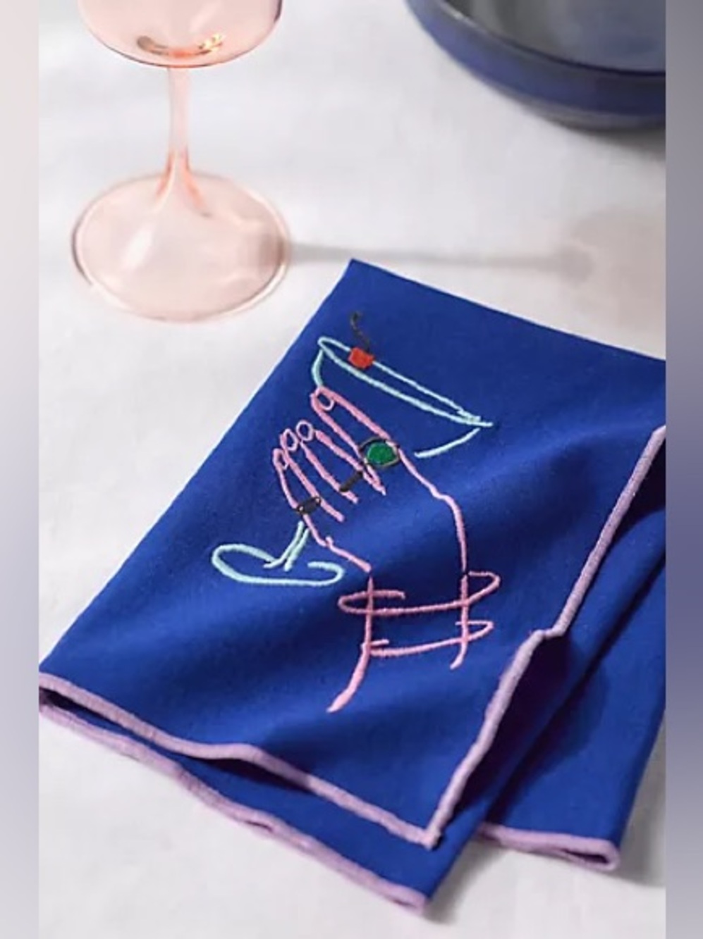 Anthropologie Phthalo Ruth Cotton Napkins, Set of 2